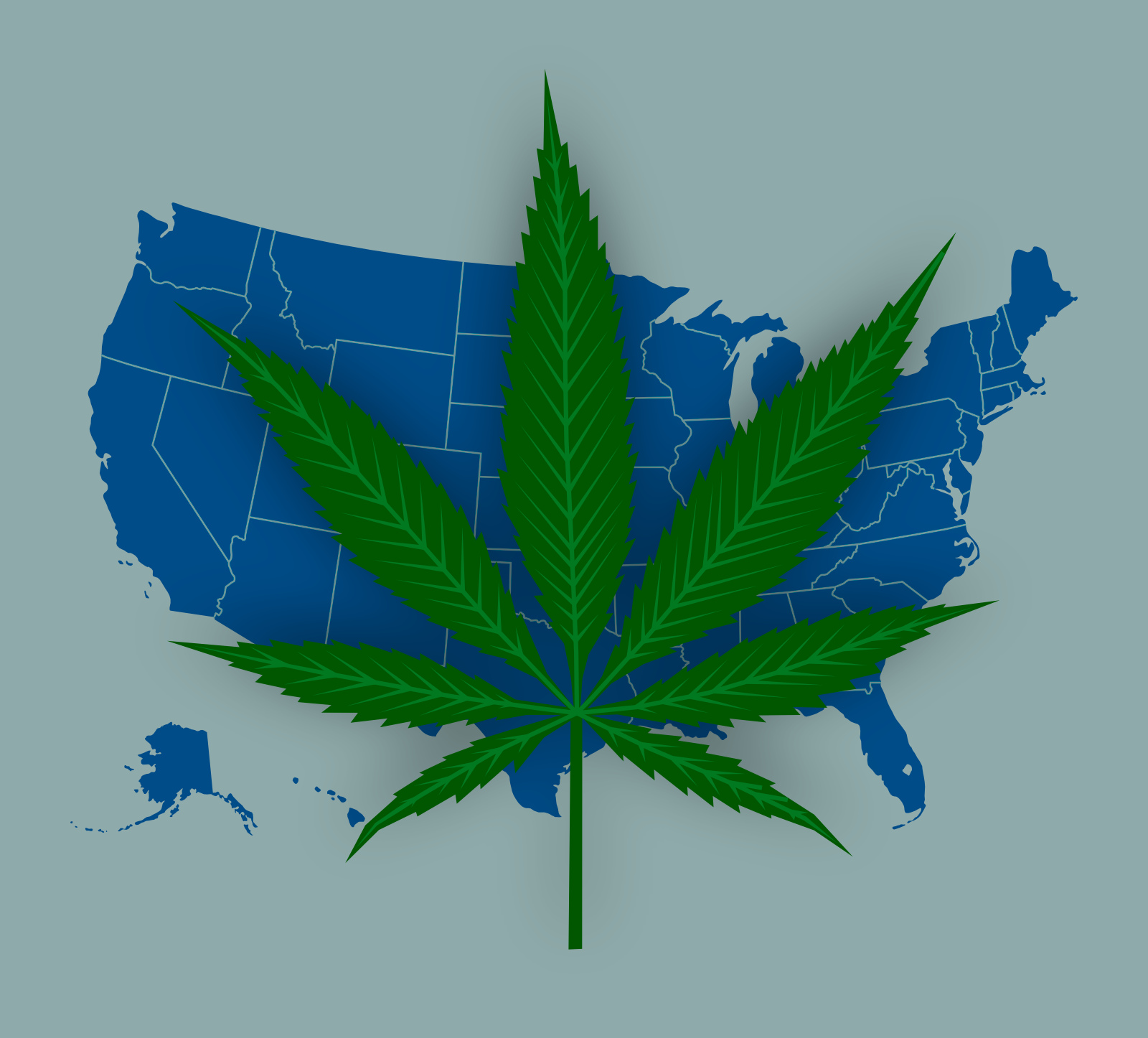 Marijuana Laws – State Review map example